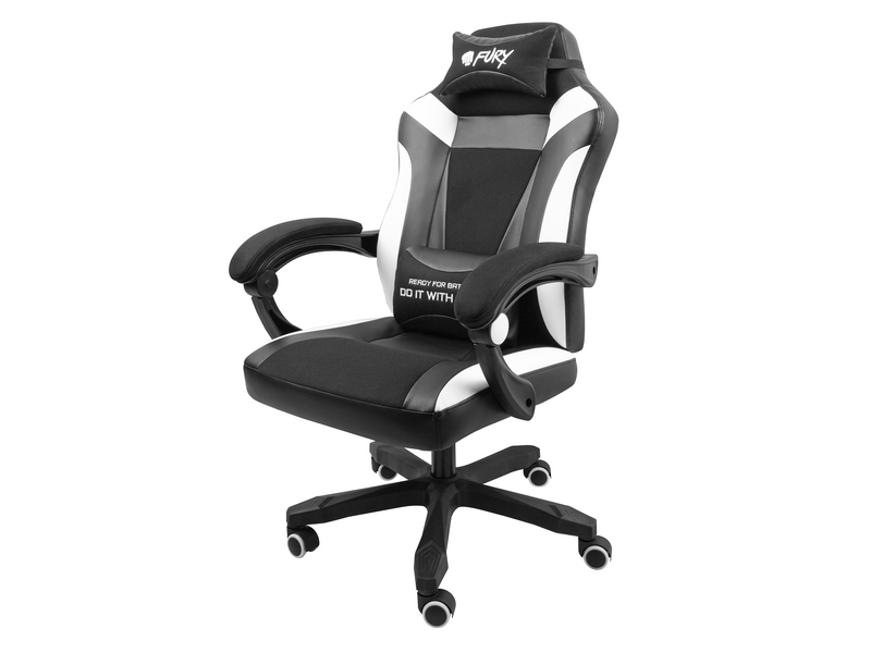 CHAISE GAMING AVENGER M+ NOIR-BLANC FURY