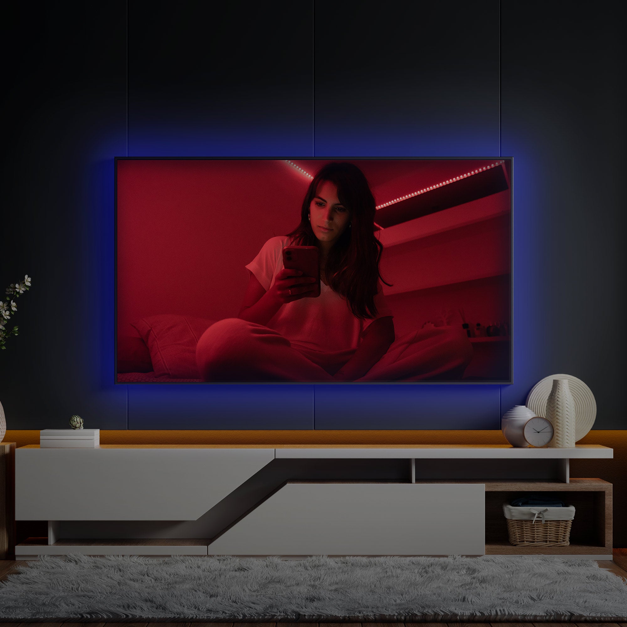 NOUS - Ruban de LED connecté RGB Bluetooth pour TV (3m)